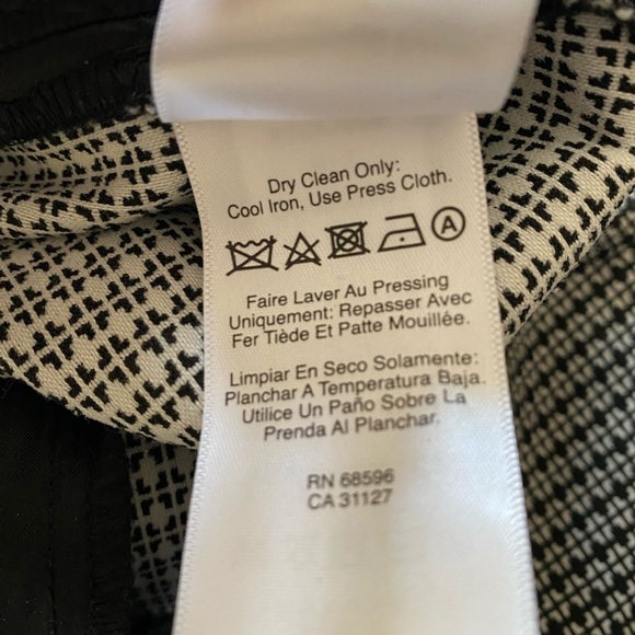 DKNY Black and White Pants - Picture 6 of 7